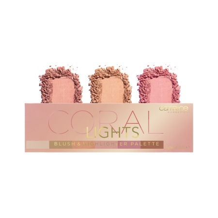 Bảng Phấn Má Catrice Coral Lights Blush & Highlighter Palette 6 Màu Chất Lì Mềm Mịn Tạo Độ Sắc Nét