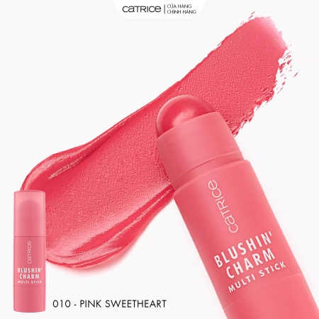 Thỏi má hồng 3in1 cho má - môi - tạo khối Catrice Blushin' Charm Multi Stick 5,5g