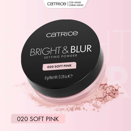 Phấn phủ mỏng nhẹ căng bóng nâng tone Catrice Bright&Blur Setting Powder