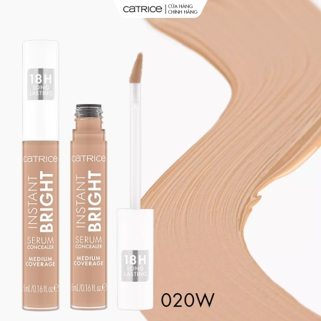 Che khuyết điểm serum bền màu Catrice Instant Bright Serum Concealer 5ml