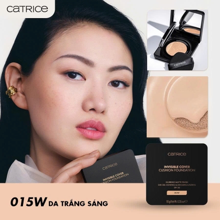 Phấn nước chống nắng Catrice Invisible Cover Cushion Foundation