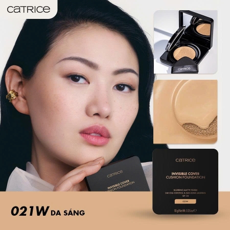 Phấn nước chống nắng Catrice Invisible Cover Cushion Foundation