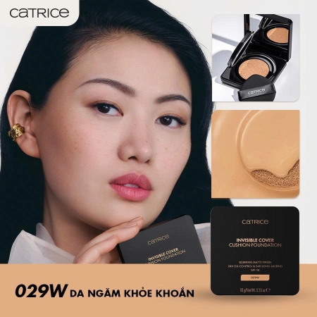 Phấn nước chống nắng Catrice Invisible Cover Cushion Foundation