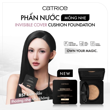 Phấn nước chống nắng Catrice Invisible Cover Cushion Foundation
