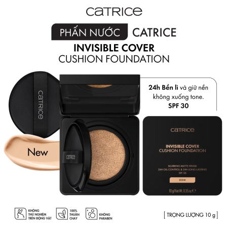 Phấn nước chống nắng Catrice Invisible Cover Cushion Foundation