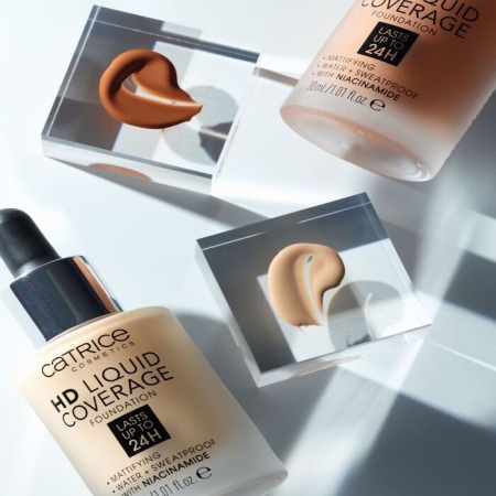 Kem Nền Catrice HD Liquid Coverage Foundation Che Phủ 24h