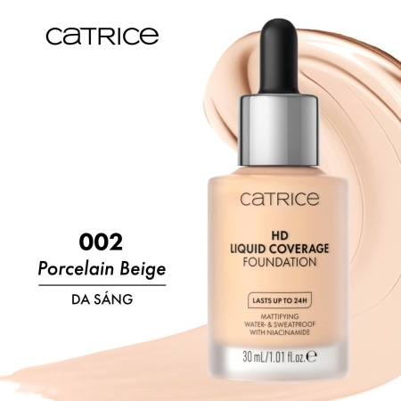 Kem nền kiềm dầu Catrice HD Liquid Coverage Foundation