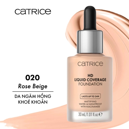 Kem nền kiềm dầu Catrice HD Liquid Coverage Foundation