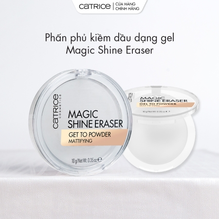 Phấn phủ dạng gel kiềm dầu làm mờ lỗ chân lông Catrice Magic Shine Eraser Gel To Powder 10g