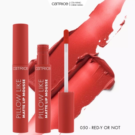 Son kem ẩm mịn lì làm mờ rãnh môi Catrice Pillow Like Matte Lip Mousse 2,8ml