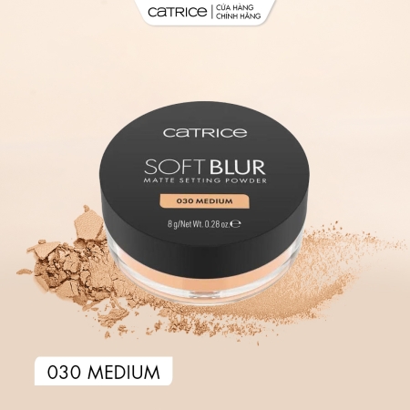Phấn phủ mỏng nhẹ kiềm dầu Catrice Soft Blur Matte Setting Powder 8g